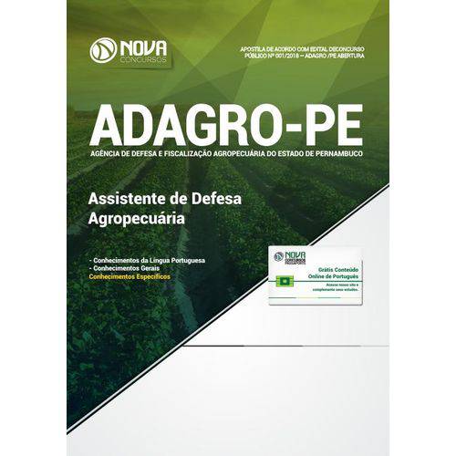 Apostila ADAGRO PE 2018 - Assistente de Defesa Agropecuária