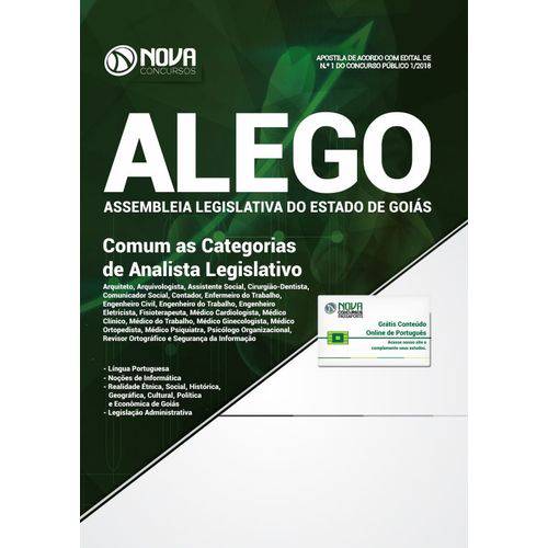 Apostila Alego 2018 - Analista Legislativo (comum a Todos)