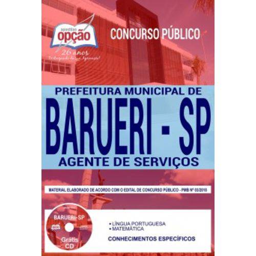 Apostila Barueri - Sp 2019 Agente Serviços