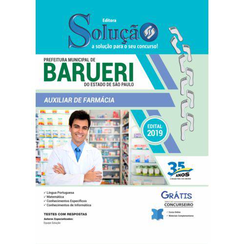 Apostila Barueri Sp 2019 - Auxiliar Farmácia