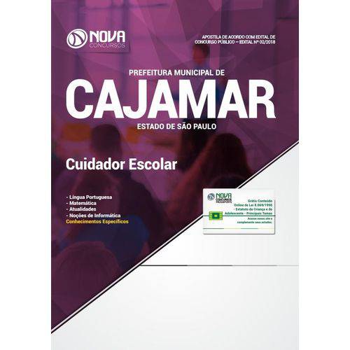 Apostila Cajamar SP 2018 - Cuidador Escolar