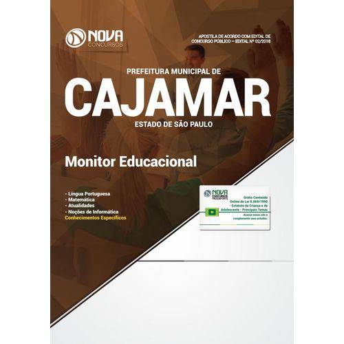 Apostila Cajamar SP 2018 - Monitor Educacional