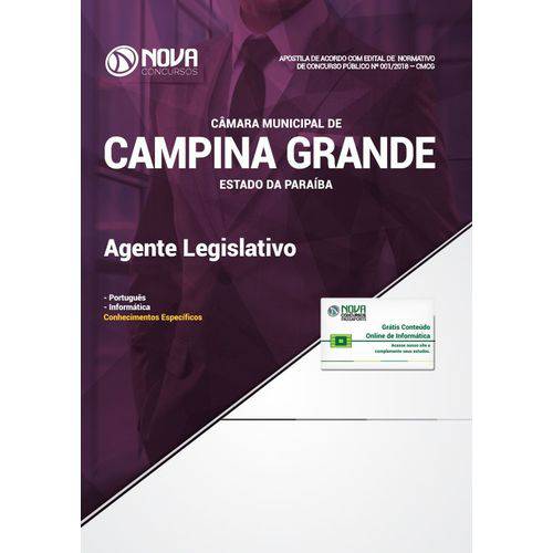 Apostila Campina Grande 2018 - Agente Legislativo