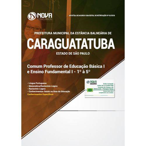 Apostila Caraguatatuba Sp 2018 - Professor Peb 1 e Fundamental