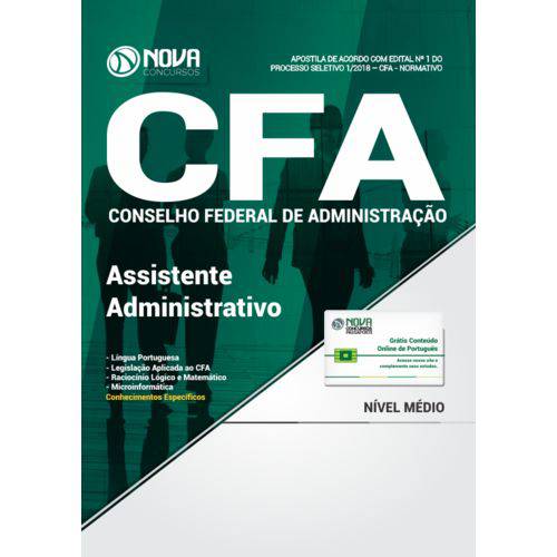 Apostila Cfa-df 2018 - Assistente Administrativo
