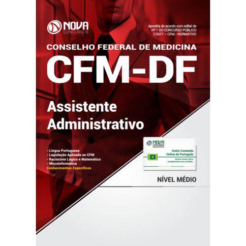 Apostila Cfm-df 2018 - Assistente Administrativo