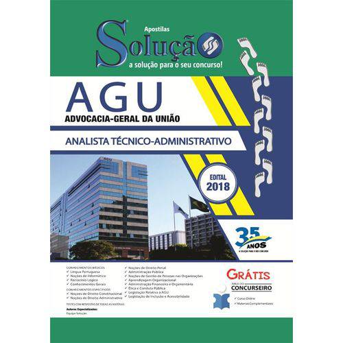 Apostila Concurso Agu 2018 - Analista Técnico Administrativo