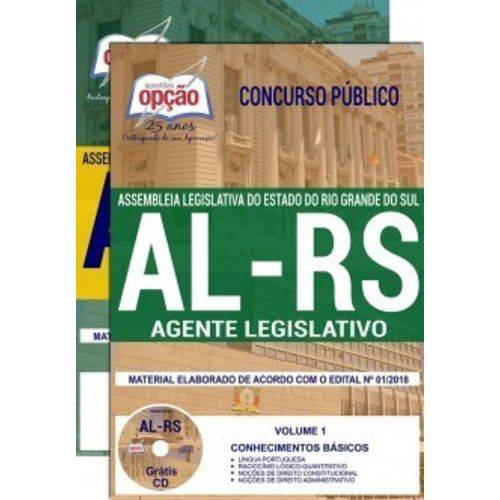 Apostila Concurso Al Rs 2018 - Agente Legislativo