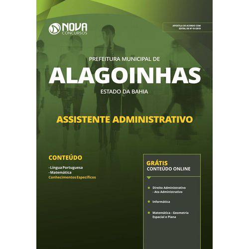 Apostila Concurso Alagoinhas Ba 2019 - Assistente Administrativo