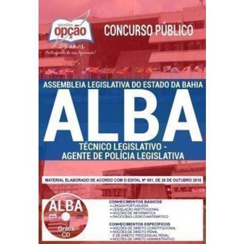 Apostila Concurso Alba 2018 - Agente de Polícia Legislativa