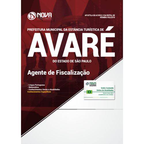 Prefeitura de Avaré - Sp Agente de Fiscalização