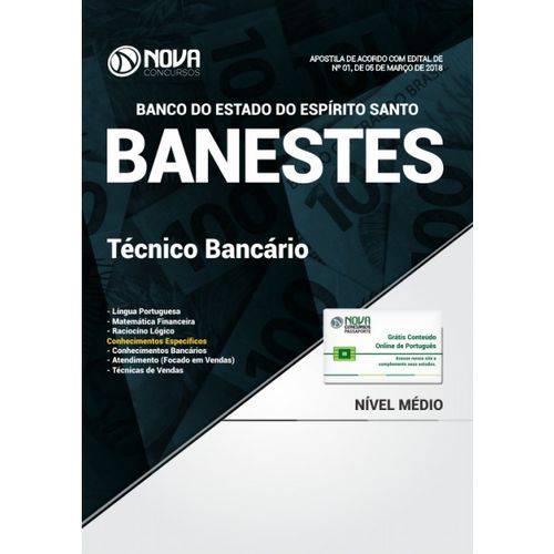 Apostila Concurso Banestes 2018 - Técnico Bancário