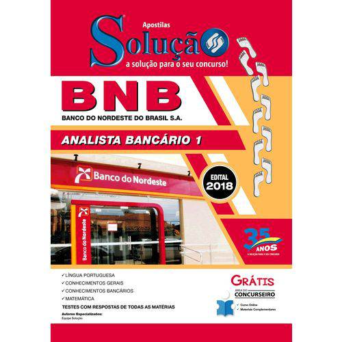 Apostila Concurso Bnb 2018 - Analista Bancário 1