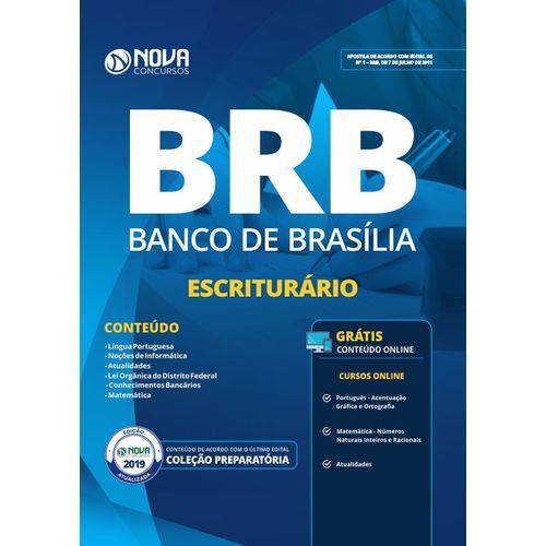 Apostila Concurso Brb 2019 - Banco de Brasília - Escriturário