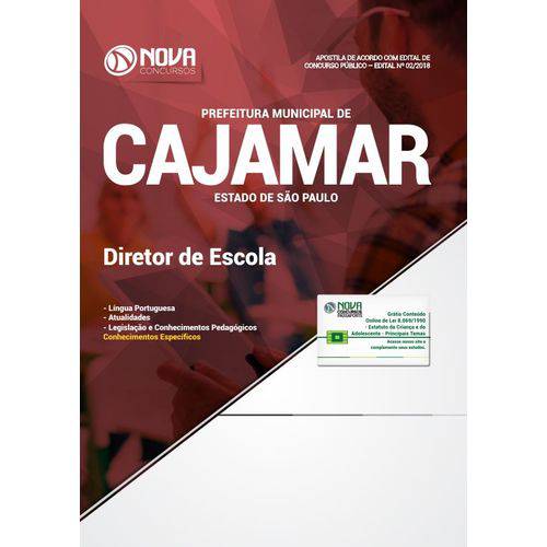 Apostila Concurso Cajamar Sp 2018 - Diretor de Escola