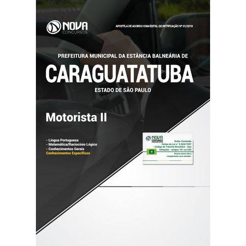 Apostila Concurso Caraguatatuba Sp 2018 - Motorista 2