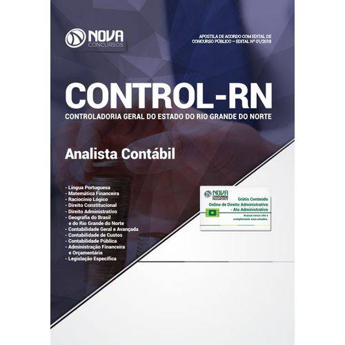 Apostila Concurso Control Rn 2019 - Analista Contábil