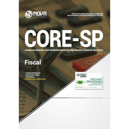 Apostila Concurso Core Sp 2018 - Fiscal