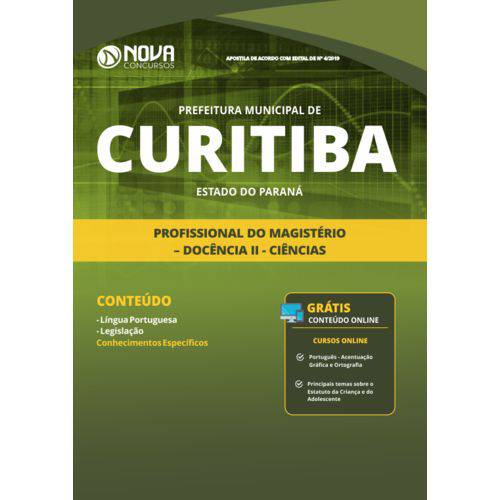 Apostila Concurso Curitiba 2019 - Professor de Ciências