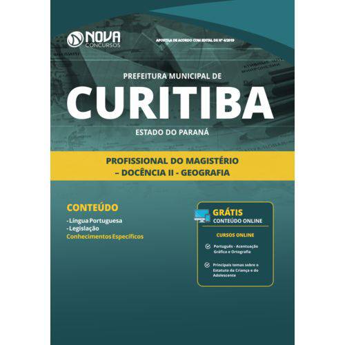 Apostila Concurso Curitiba 2019 - Professor de Geografia
