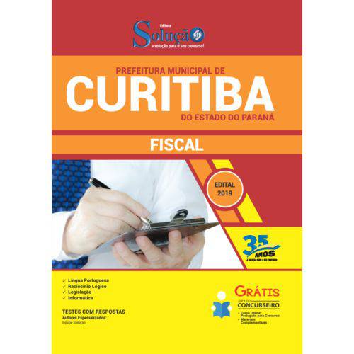 Apostila Concurso Curitiba Pr 2019 - Fiscal