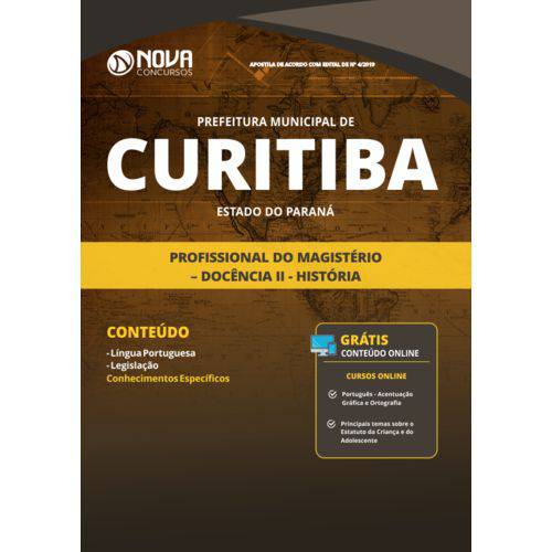 Apostila Concurso Curitiba Pr 2019 - Professor de História