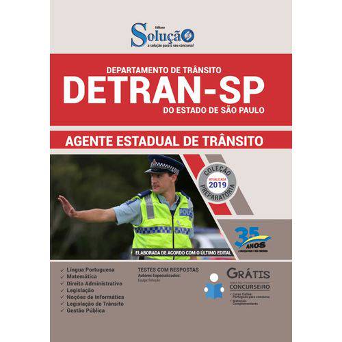 Apostila Concurso Detran Sp 2019 - Agente Estadual de Trânsito