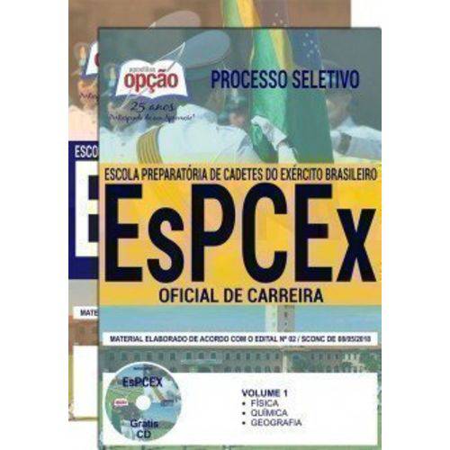 Apostila Concurso Espcex 2018 - Oficial de Carreira - Editora Opção