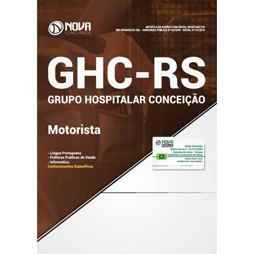 Apostila Concurso Ghc-rs 2019 - Motorista