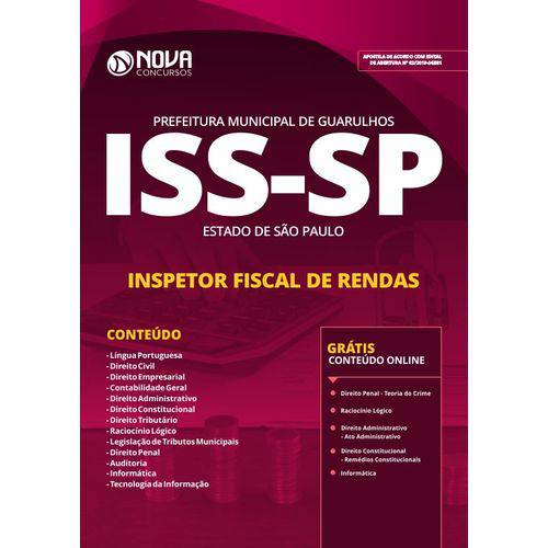 Apostila Concurso Iss Guarulhos 2019 - Inspetor Fiscal de Rendas