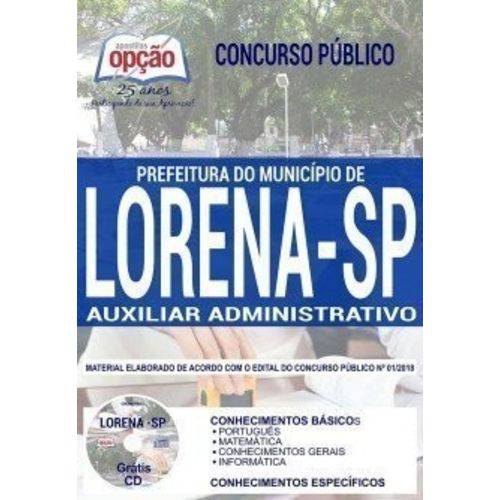 Apostila Concurso Lorena Sp 2019 - Auxiliar Administrativo