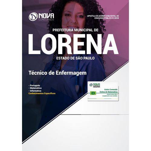 Apostila Concurso Lorena Sp 2019 - Técnico de Enfermagem