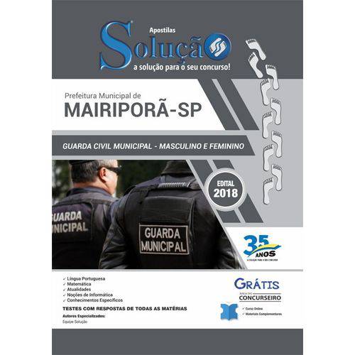 Apostila Concurso Mairiporã Sp 2019 - Guarda Municipal