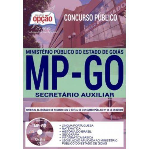 Apostila Concurso MP Go 2018 - Secretário Auxiliar