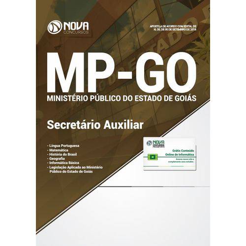 Apostila Concurso MP Go 2018 - Secretário Auxiliar