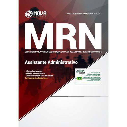 Apostila Concurso Mrn Ba 2018 - Assistente Administrativo