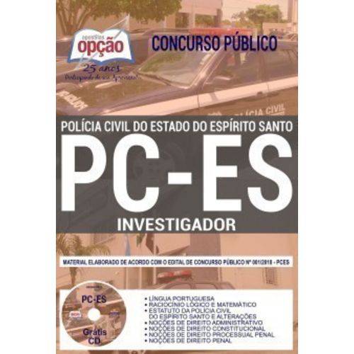 Apostila Concurso Pc Es 2019 - Investigador