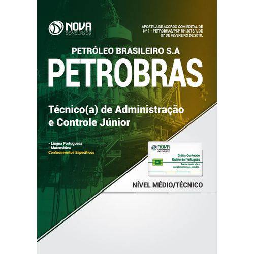 Apostila Concurso Petrobras 2018 - Técnico Administração e Controle Jr