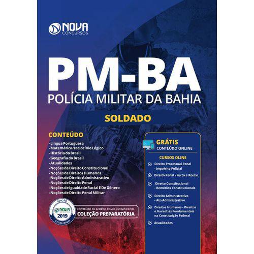 Apostila Concurso Pm Ba 2019 - Soldado