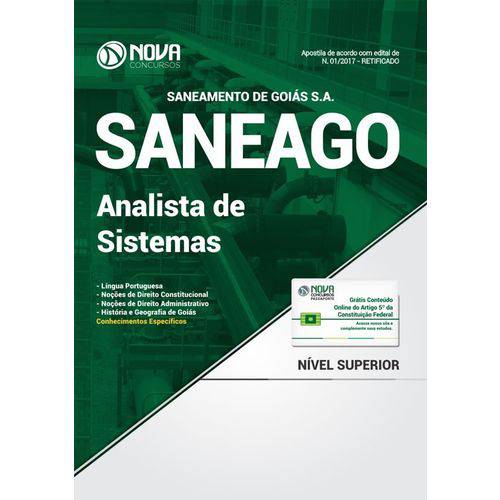 Apostila Concurso Saneago 2018 - Analista de Sistemas