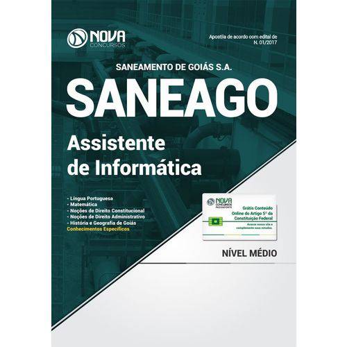 Apostila Concurso Saneago 2018 - Assistente de Informática