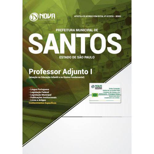 Apostila Concurso Santos - Sp 2018 - Professor Adjunto 1