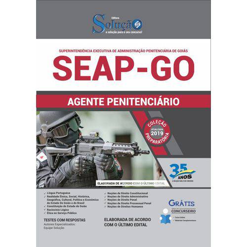 Apostila Concurso Seap-go 2019 - Agente Penitenciário
