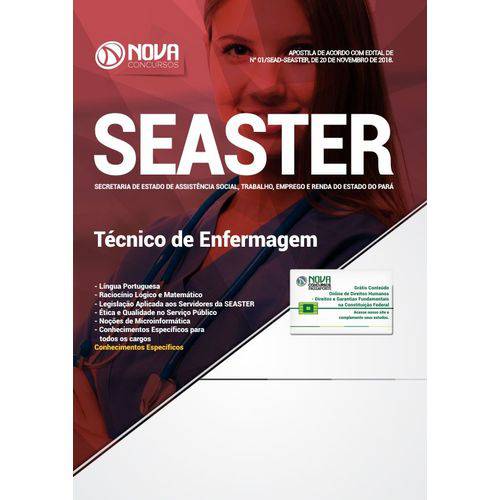 Apostila Concurso Seaster Pa 2019 - Técnico de Enfermagem
