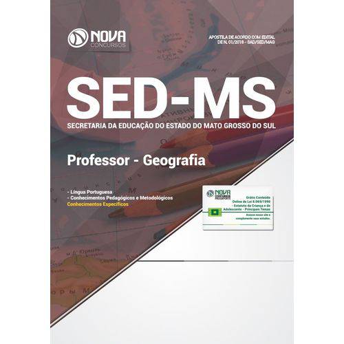 Apostila Concurso Sed-ms 2018 - Professor - Geografia