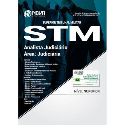 Apostila Concurso STM 2018 - Analista Judiciário Área Judiciária