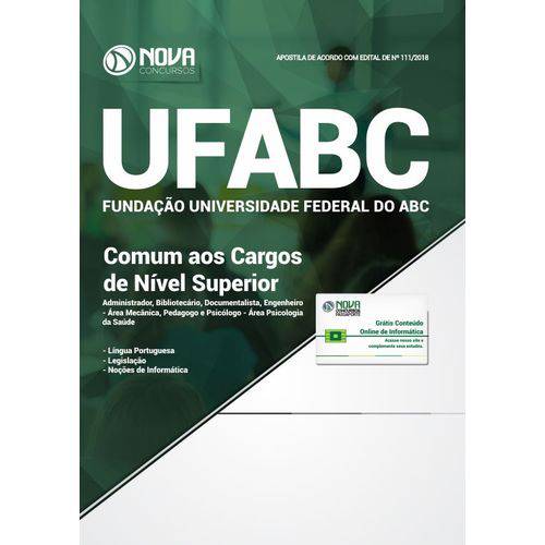 Apostila Concurso Ufabc 2019 - Cargos de Nível Superior