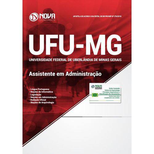 Apostila Concurso Ufu Mg 2019 - Assistente em Administração