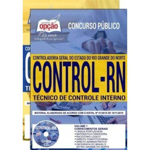 Apostila Controladoria Rn 2019 - Técnico Controle Interno