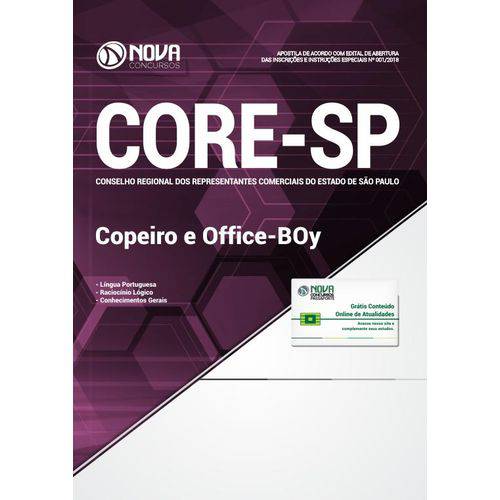 Apostila CORE-SP 2018 - Copeiro e Office-Boy